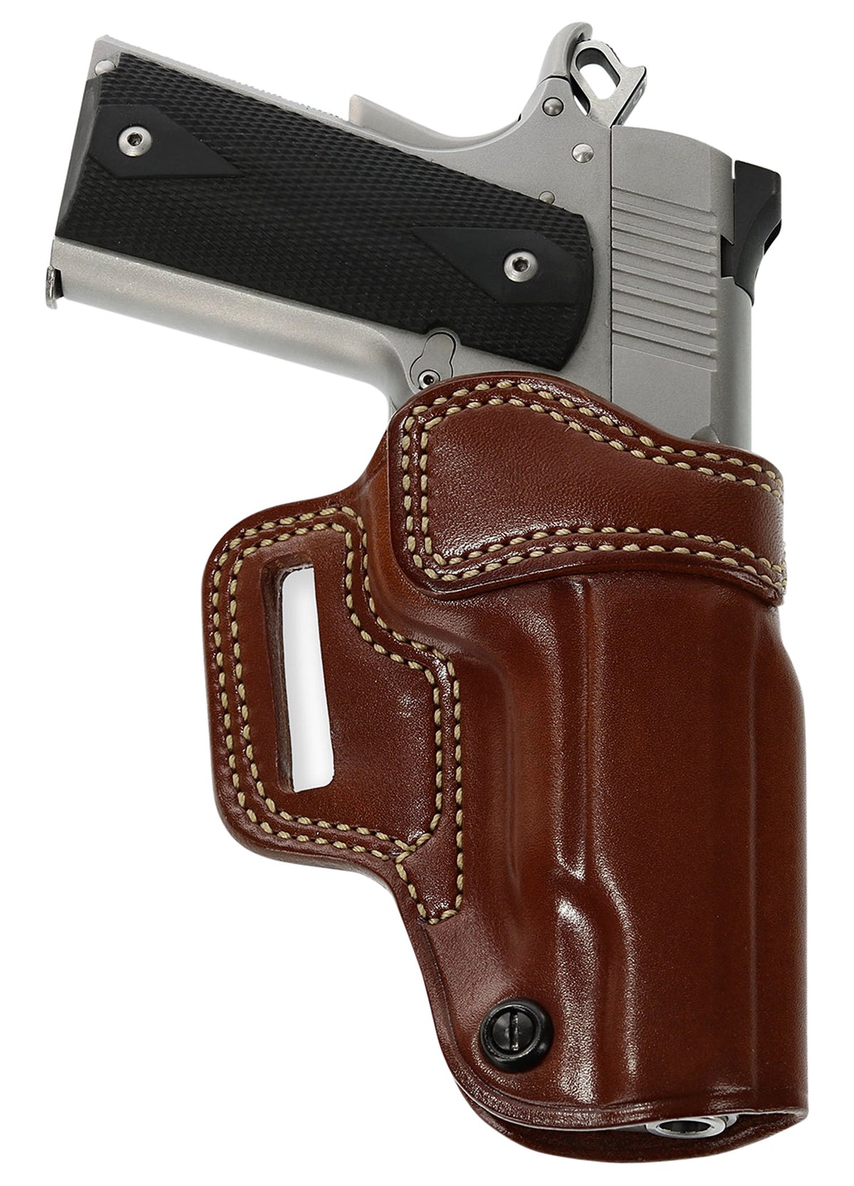 Galco AV266 Avenger Outside Waistband Tan Leather Holster Fits 4" to 4.25" 1911