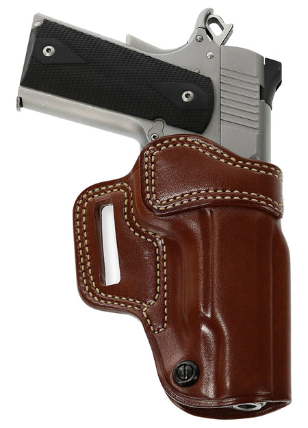 Galco AV266 Avenger Outside Waistband Tan Leather Holster Fits 4" to 4.25" 1911