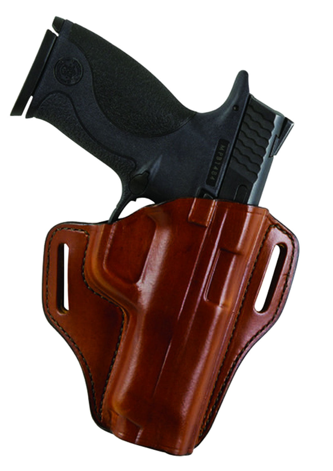Bianchi 23966 57 Remedy OWB Leather Holster Size 18 Tan Belt Slide for Springfield XDS RH