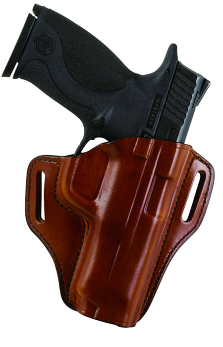 Bianchi 23996 57 Remedy OWB Leather Holster Size 15 Tan Belt Slide for S&W M&P Shield RH
