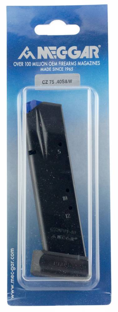 Mec-Gar MGCZ4014AFC .40 S&W 13rd Extended Blued CZ Magazine