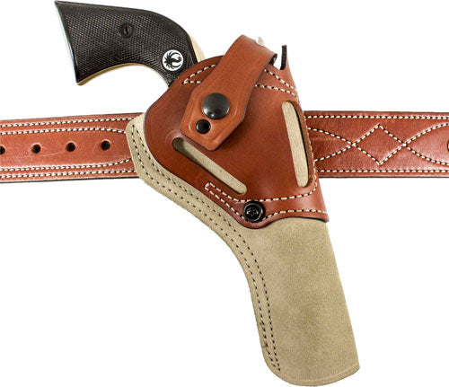 DeSantis Wild Hog OWB Natural Leather Holster Colt SA Similar 4 3/4" Ambi