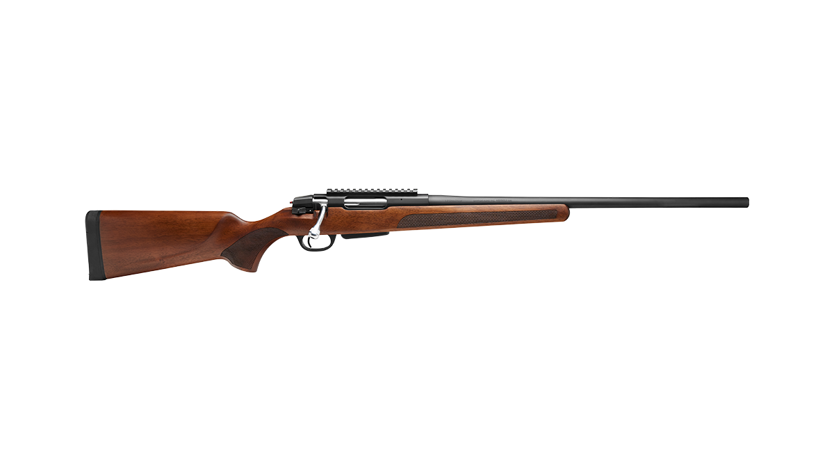 Stevens 19059 334 Bolt Action 270 Win 3+1 20" Matte Black Heavy Sporter Barrel, Matte Black Picatinny Rail Carbon Steel Receiver, Fixed Turkish Walnut Stock, Ambidextrous