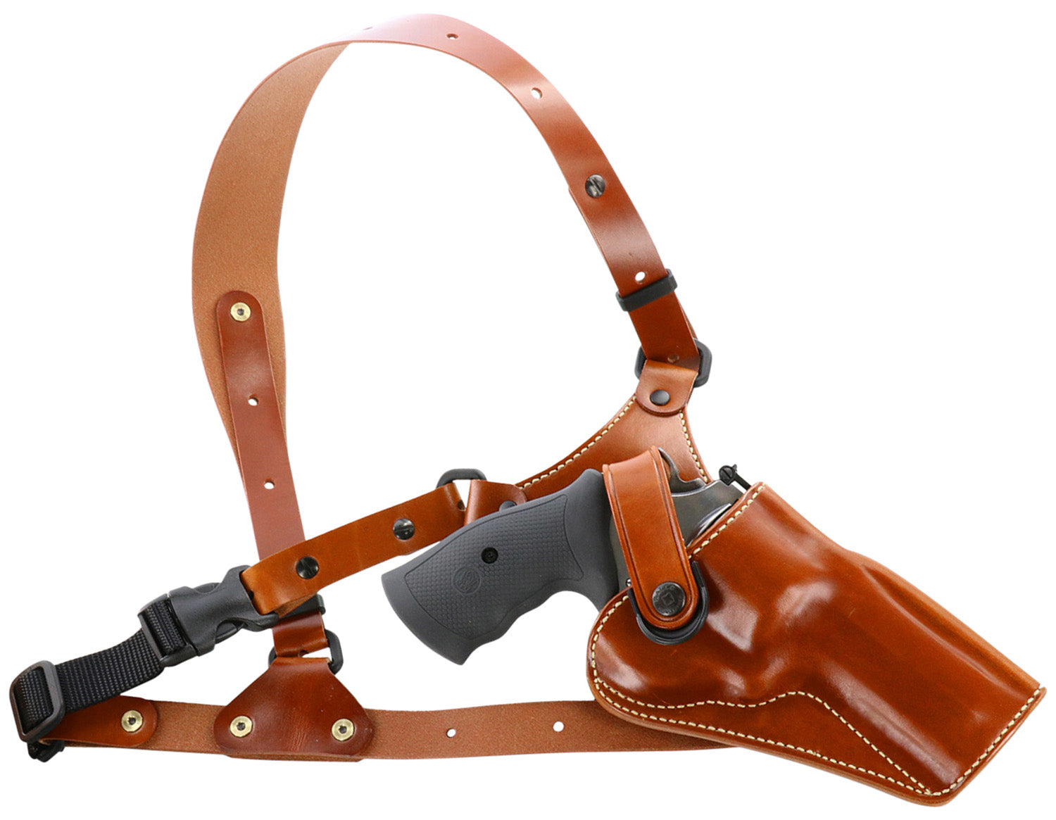 Galco GA170 Great Alaskan Tan Leather Chest Holster System S&W X Frame 500 4 Inch Right Hand