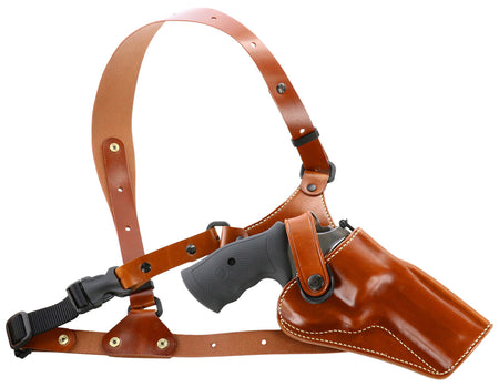 Galco GA194 Great Alaskan Shoulder/Torso Strap Tan Leather Holster Ruger Redhawk GP100 Right Hand