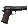 SDS Imports Tisas "Filigree Stainless Steel" 1911 A1 Service 45 Handgun .45 ACP 8rd Magazine 5" Barrel Black Cerakote