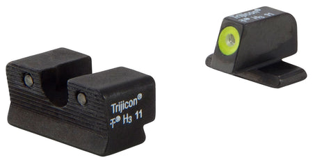 Trijicon HD Night Sight Set Yellow Outline Front Black Outline Rear Springfield XD-S XD-E – 600751
