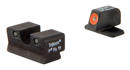 Trijicon HD Night Sight Set Orange Outline Front Black Outline Rear Springfield XD-S XD-E – 600752