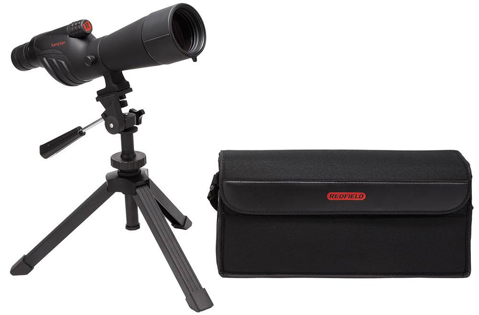 Redfield 67600 Rampage 20-60x 60mm Spotting Scope Kit Black Straight