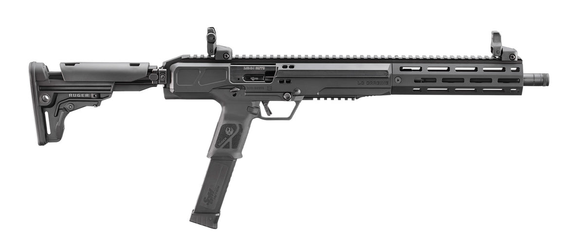 Ruger 19307 LC Carbine 10mm Auto 30+1 16.25" Black Anodized Threaded Barrel, Black Anodized Picatinny Rail Aluminum Receiver, M-LOK Handguard, Adj Folding Black Polymer Stock, Ambidextrous
