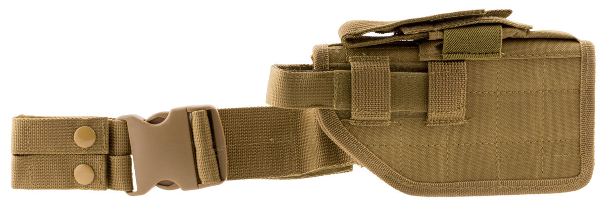 NcStar Right Hand Drop Leg Tan PVC Holster Compatible with Full Size and Compact Semi-Autos