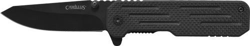 Camillus Choff Black Nylon Handle Drop Point Folding Knife 2.75"
