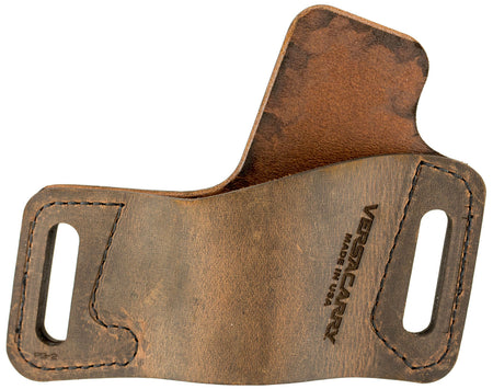 Versacarry Protector S1 Outside Waistband Leather Holster Large Semi-Auto Pistol Right Hand Brown