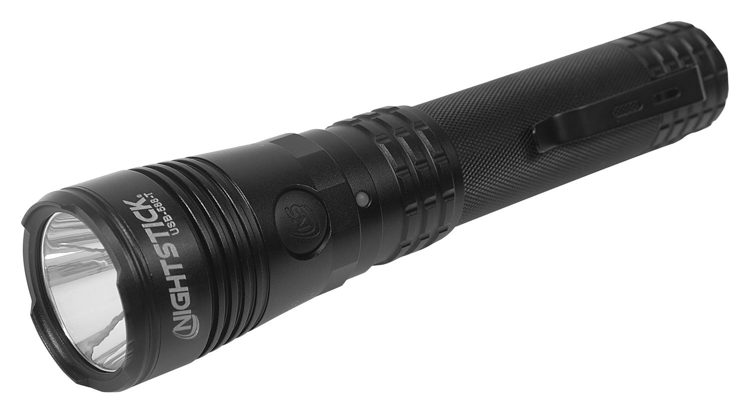Nightstick USB-588-T High Candela Rechargeable Dual-Light Flashlight, 1100 Lumens, Matte Black