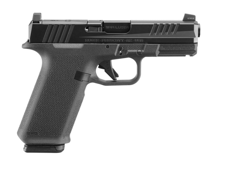 Ruger 19442 RXM 9mm Luger 17+1 4" Black FNC Nitride Alloy Steel Barrel & Optic Ready/Serrated Slide, Black Polymer Frame w/Accessory Rail, Textured Grip, RMR/RMSc/DeltaPoint Pro Footprint