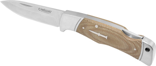 Camillus Classic Lock-Back 3.25" Stainless Drop Point w/ Micarta