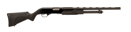 Stevens 22436 320 Field Full Size 20 Gauge Pump 3" 5+1 26" Matte Black Vent Rib Barrel, Matte Black Aluminum Receiver, Fixed Matte Black Synthetic Stock, Ambidextrous