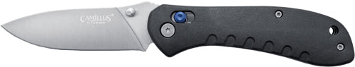 Camillus Rovax Black Nylon Handle Folding Knife 3.25" SS Blade