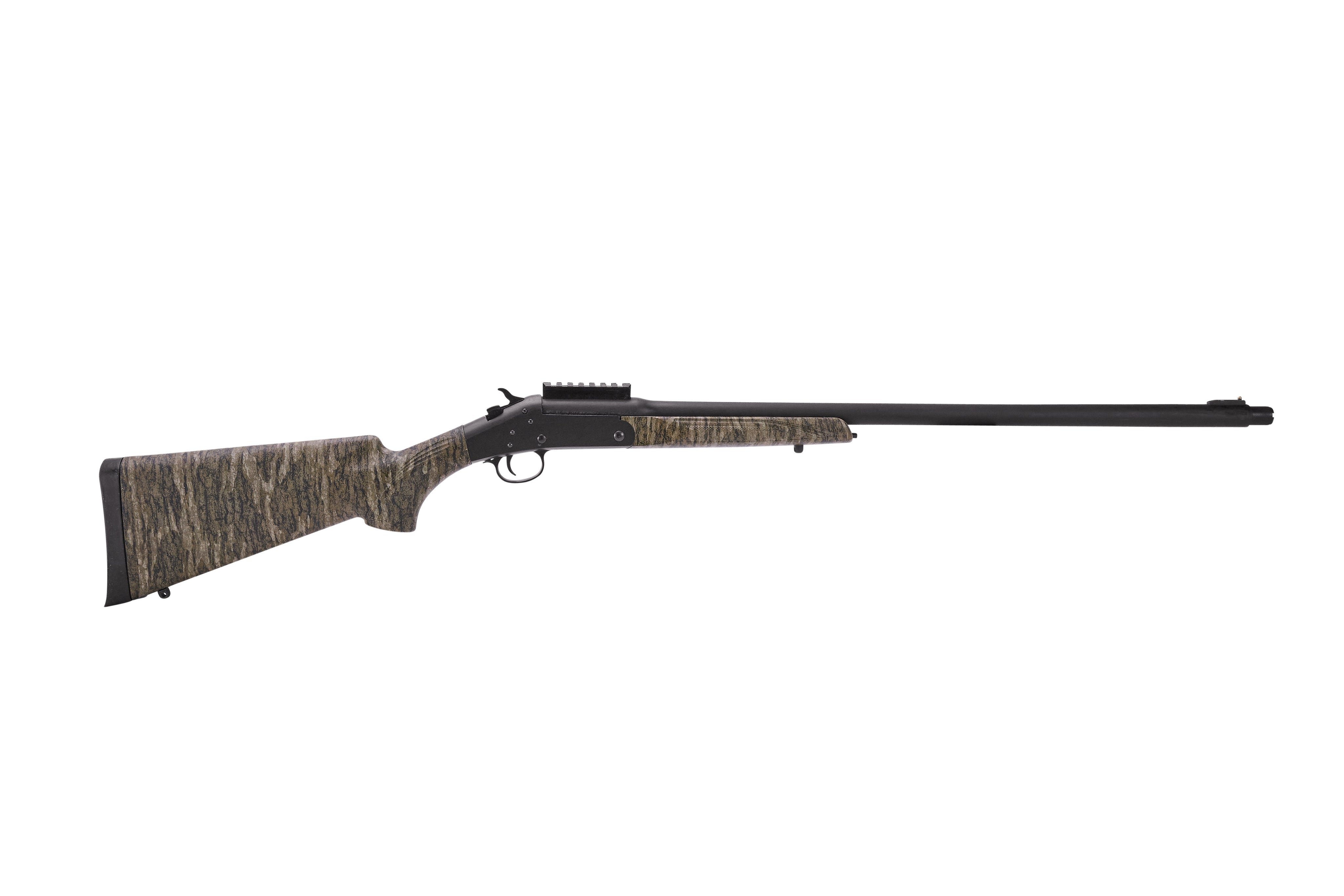 Stevens 19618 301 Turkey Full Size 20 Gauge Break Open 3" 1rd 26" Matte Black Steel Barrel, Picatinny Rail Carbon Steel Receiver, Sporter Mossy Oak Bottomland Synthetic Stock, Ambidextrous
