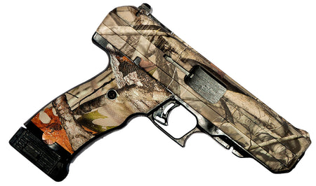 Hi-Point 34010WC JCP 40 S&W 10+1, 4.50" Black Steel Barrel, Hydro-Dipped Woodland Camo Serrated Steel Slide, Hydro-Dipped Woodland Camo Polymer Frame w/Picatinny Rail & Grip