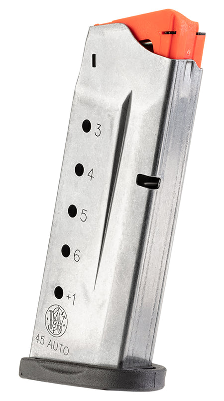 Smith & Wesson 3005566 M&P Shield .45 ACP 6-Round Stainless Mag