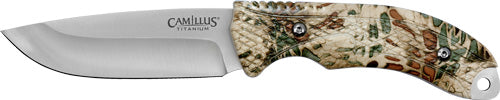 Camillus Mask Camo Fixed Blade 4" SS Drop Point Knife