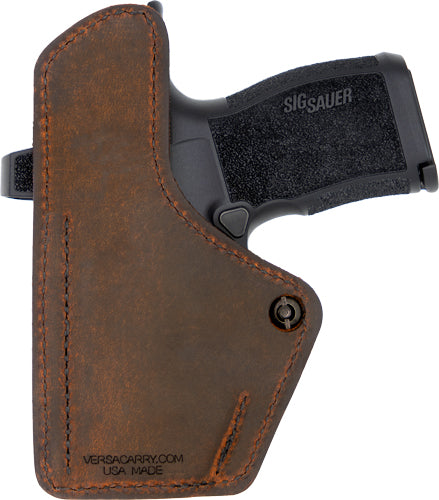 VersaCarry Compound Custom Inside Waistband Poly Holster S&W Shield EZ Brown