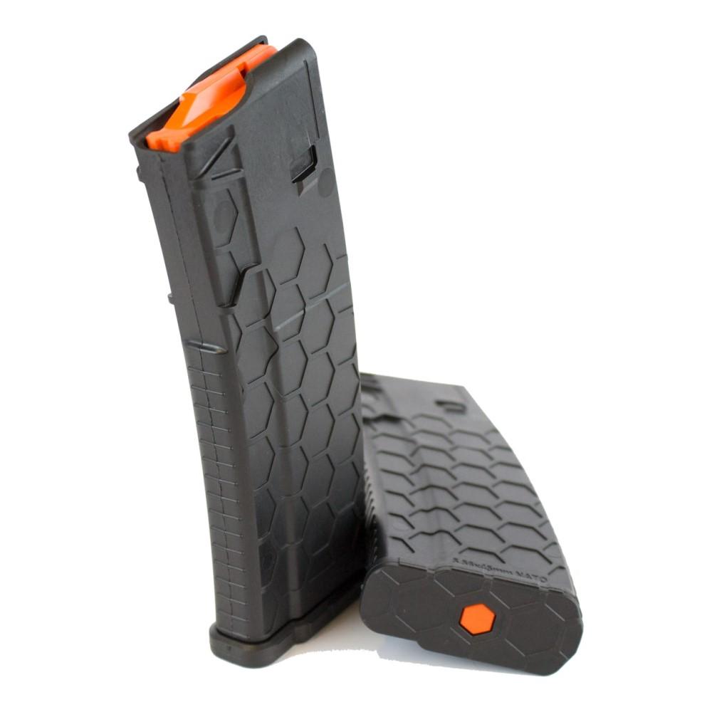 Sentry Hexmag Series 2 .223/5.56x45mm AR-15 M4 Black Magazine Orange Follower 10/rd