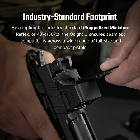 Osight C 3 MOA Red Dot with 32 MOA Circle Multi-Reticle Optic System