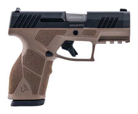 Taurus 1-GX2931B GX2 9mm Luger 13+1 3.37" Matte Stainless Steel Barrel, Matte Black Serrated Stainless Steel Slide, Brown Polymer Frame w/Picatinny Rail, Polymer Grip