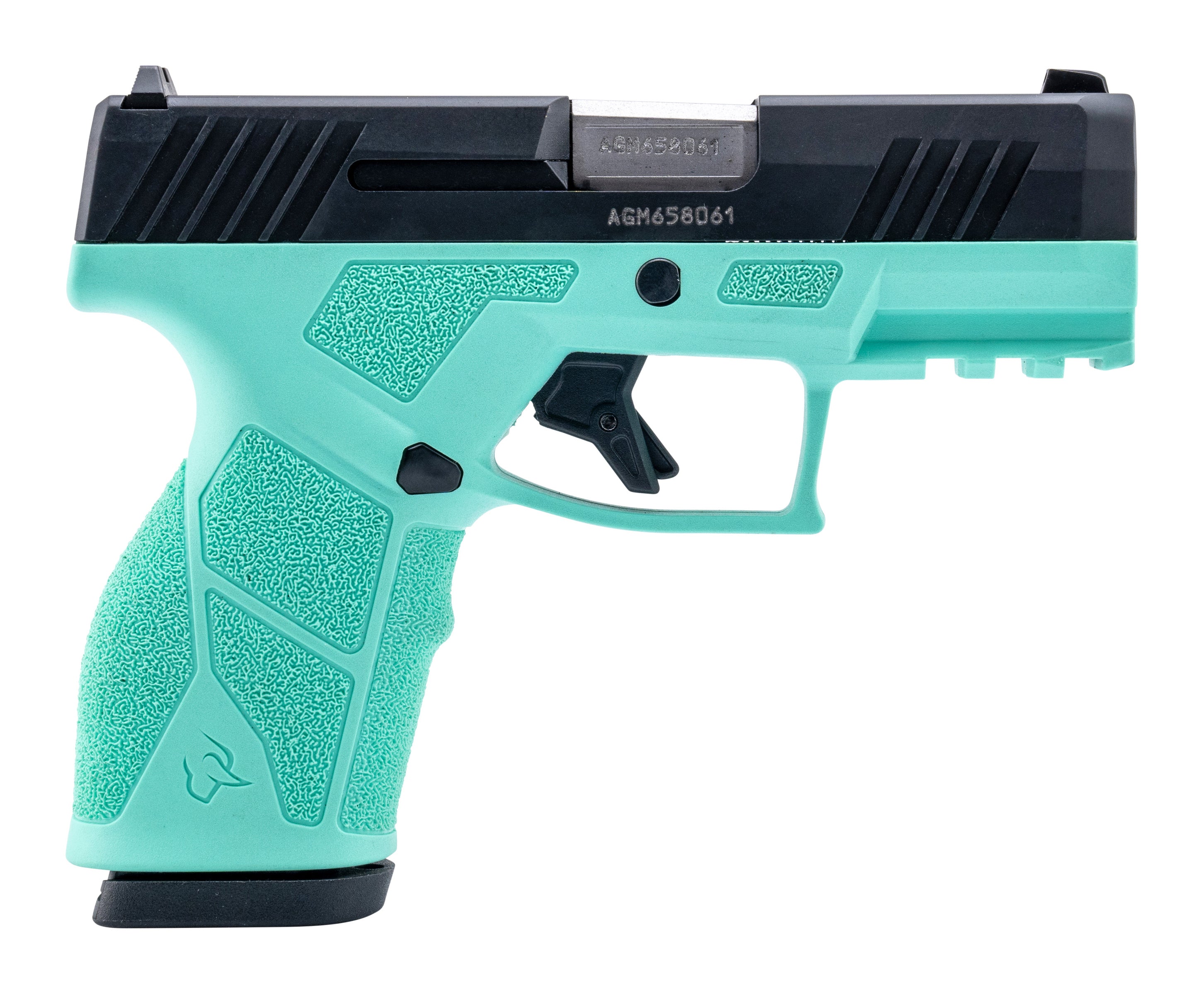 Taurus 1-GX2931C GX2 9mm Luger 13+1 3.37" Matte Stainless Steel Barrel, Matte Black Serrated Stainless Steel Slide, Cyan Polymer Frame w/Picatinny Rail, Polymer Grip