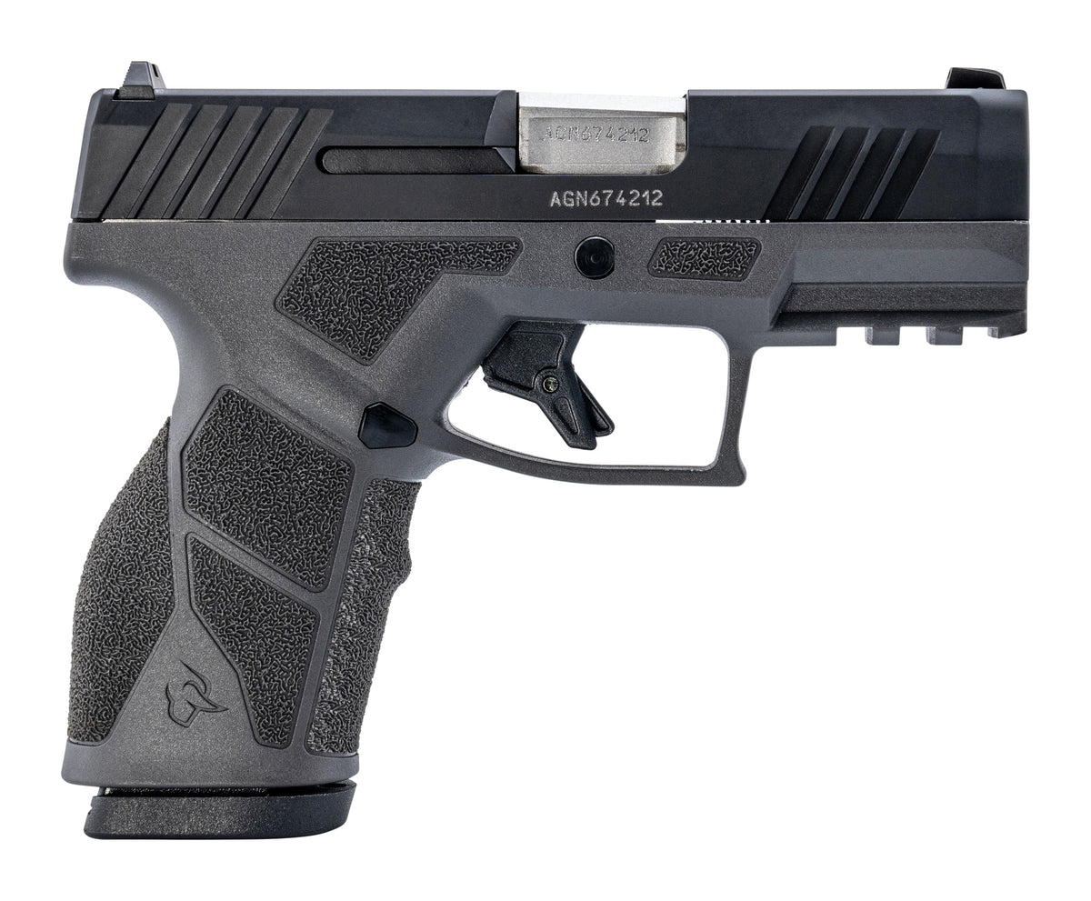 Taurus 1-GX2931G-10 GX2 9mm Luger 10+1 3.37" Matte Stainless Steel Barrel, Matte Black Serrated Stainless Steel Slide, Gray Polymer Frame w/Picatinny Rail, Polymer Grip