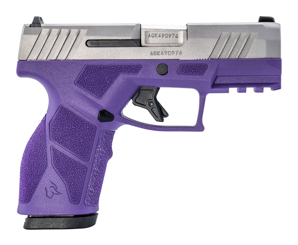 Taurus 1-GX2939DP GX2 9mm Luger 13+1 3.37" Matte Stainless Steel Barrel, Matte Serrated Stainless Steel Slide, Dark Purple Polymer Frame w/Picatinny Rail, Polymer Grip