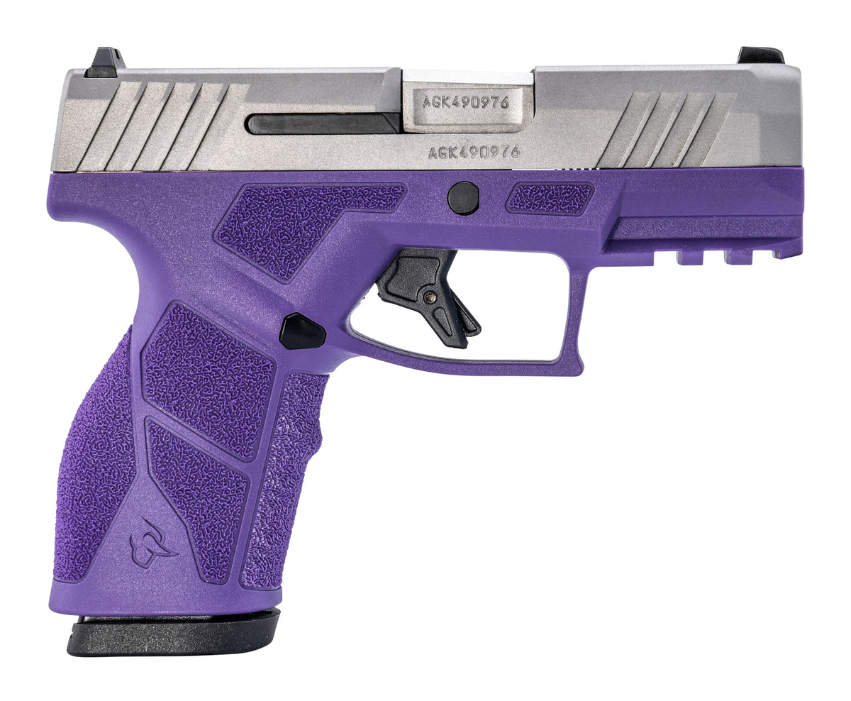 Taurus 1-GX2939DP GX2 9mm Luger 13+1 3.37" Matte Stainless Steel Barrel, Matte Serrated Stainless Steel Slide, Dark Purple Polymer Frame w/Picatinny Rail, Polymer Grip