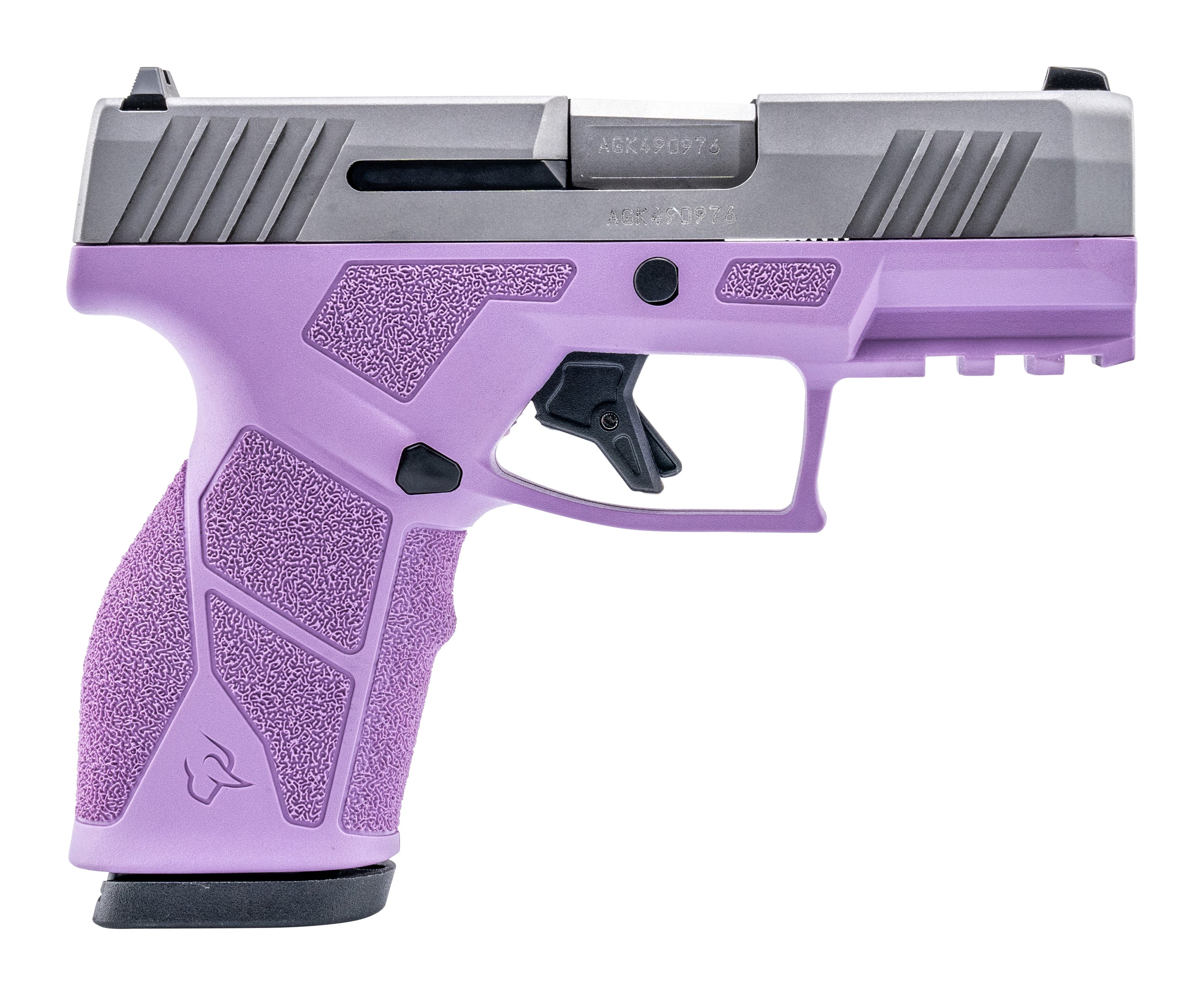 Taurus 1-GX2939LP-10 GX2 9mm Luger 10+1 3.37" Matte Stainless Steel Barrel, Matte Serrated Stainless Steel Slide, Light Purple Polymer Frame w/Picatinny Rail, Polymer Grip