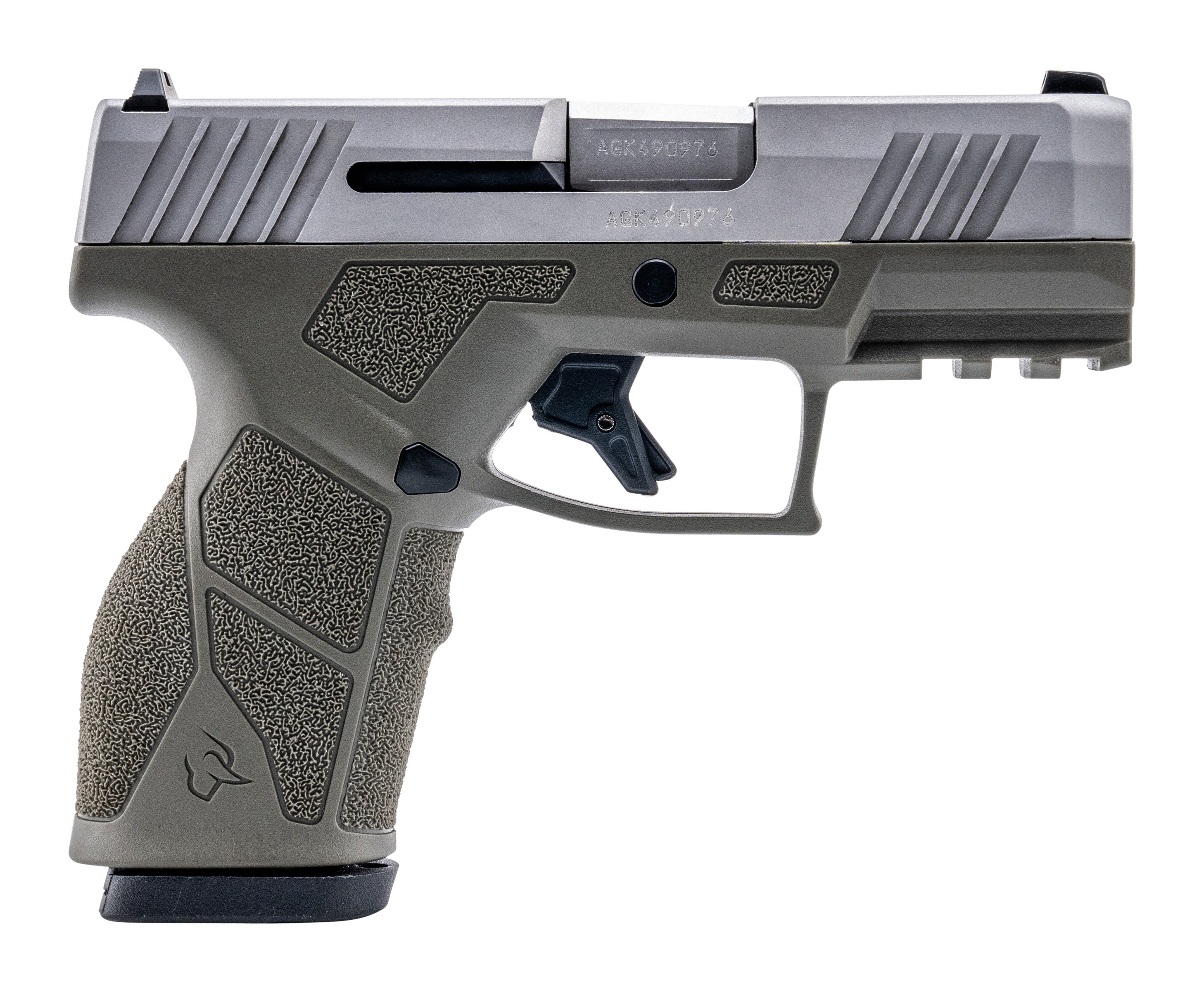 Taurus 1-GX2939O GX2 9mm Luger 13+1 3.37" Matte Stainless Steel Barrel, Matte Serrated Stainless Steel Slide, OD Green Polymer Frame w/Picatinny Rail, Polymer Grip