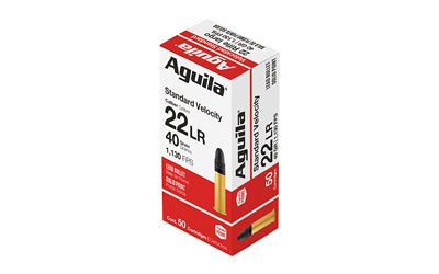 Aguila Standard Velocity Soft Point 40 Grain .22 Long Rifle 1080 FPS. 640420013329