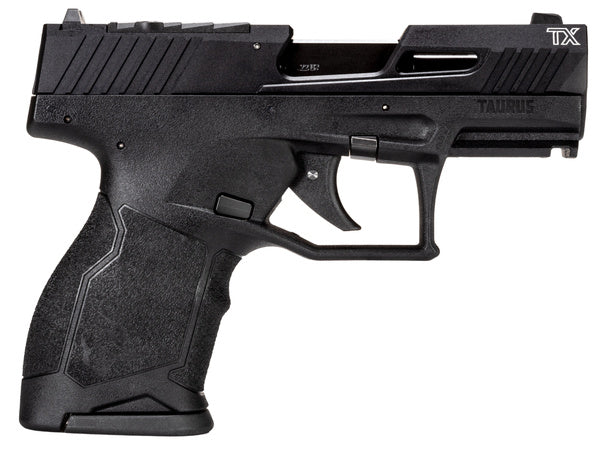 Taurus 1TX2223110 TX22C Compact 22 LR 10+1 3.60" Matte Black Steel Barrel, Black Hard Coat Anodized Serrated Aluminum Slide, Black Polymer Frame w/Picatinny Rail Black Polymer Grips