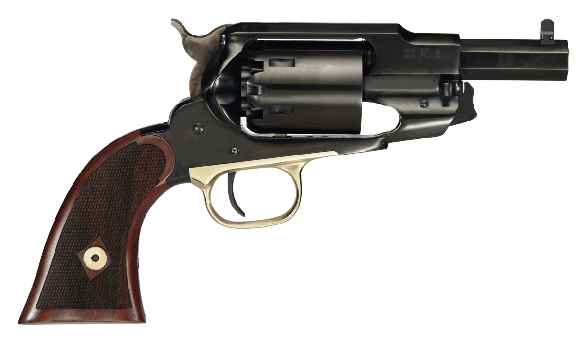 1858 ACE Revolver .44 Caliber 3" Barrel Blued Finish Walnut Checkered Grips