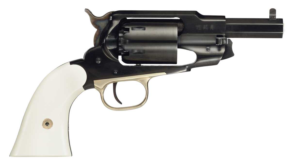1858 ACE Revolver .44 Caliber 3" Barrel Blued White Walnut Grip Muzzleloader