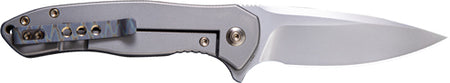 WE Knife Kitefin 3.24" Polished Bead Blast Carbon Fiber Handle Folder