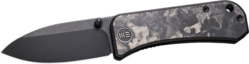 WE Knife Banter 2.9" Black Stonewash Marble Carbon Fiber Handle Folder