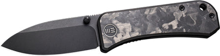 WE Knife Banter 2.9" Black Stonewash Marble Carbon Fiber Handle Folder