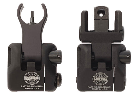 LWRC 2000065A01 Skirmish Folding Backup Iron Sight Set AR-15 Black