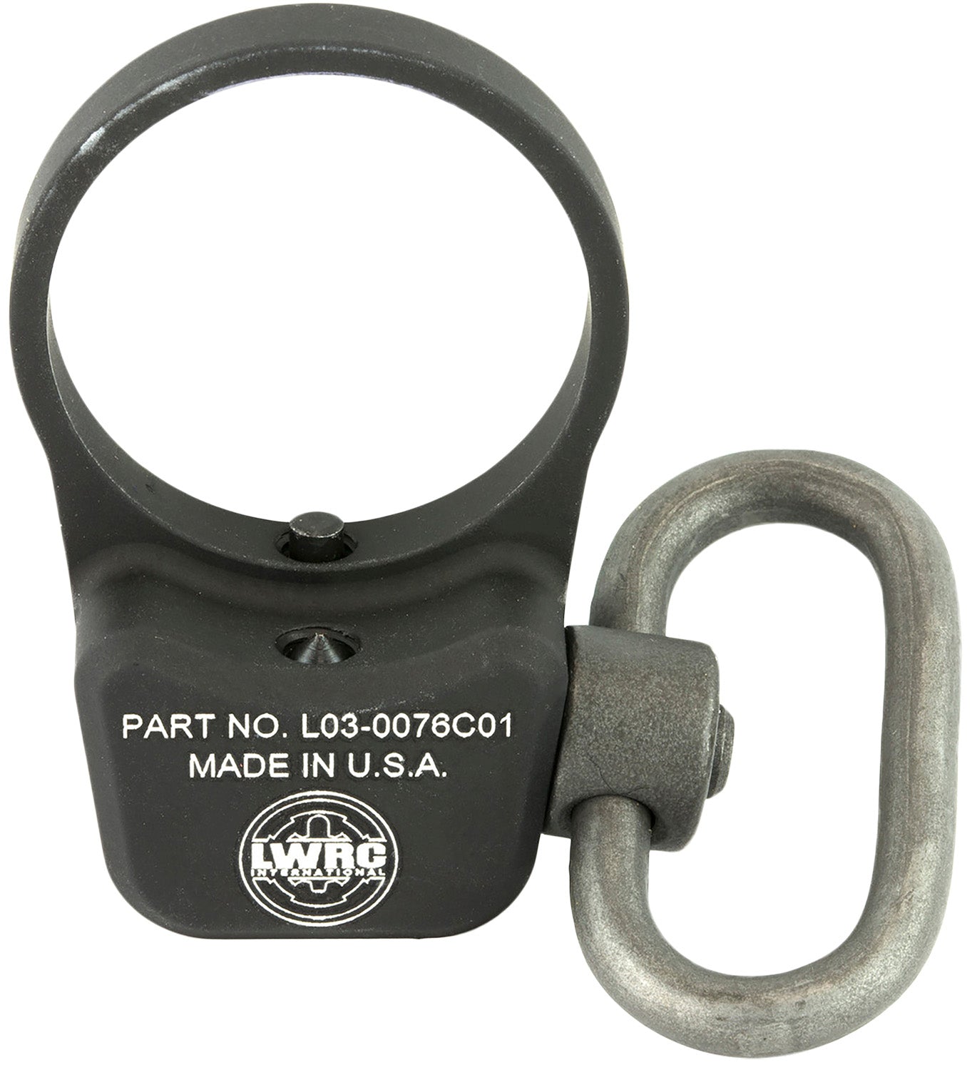 LWRC Ambidextrous QD Sling Mount Black Metal 2000072A01