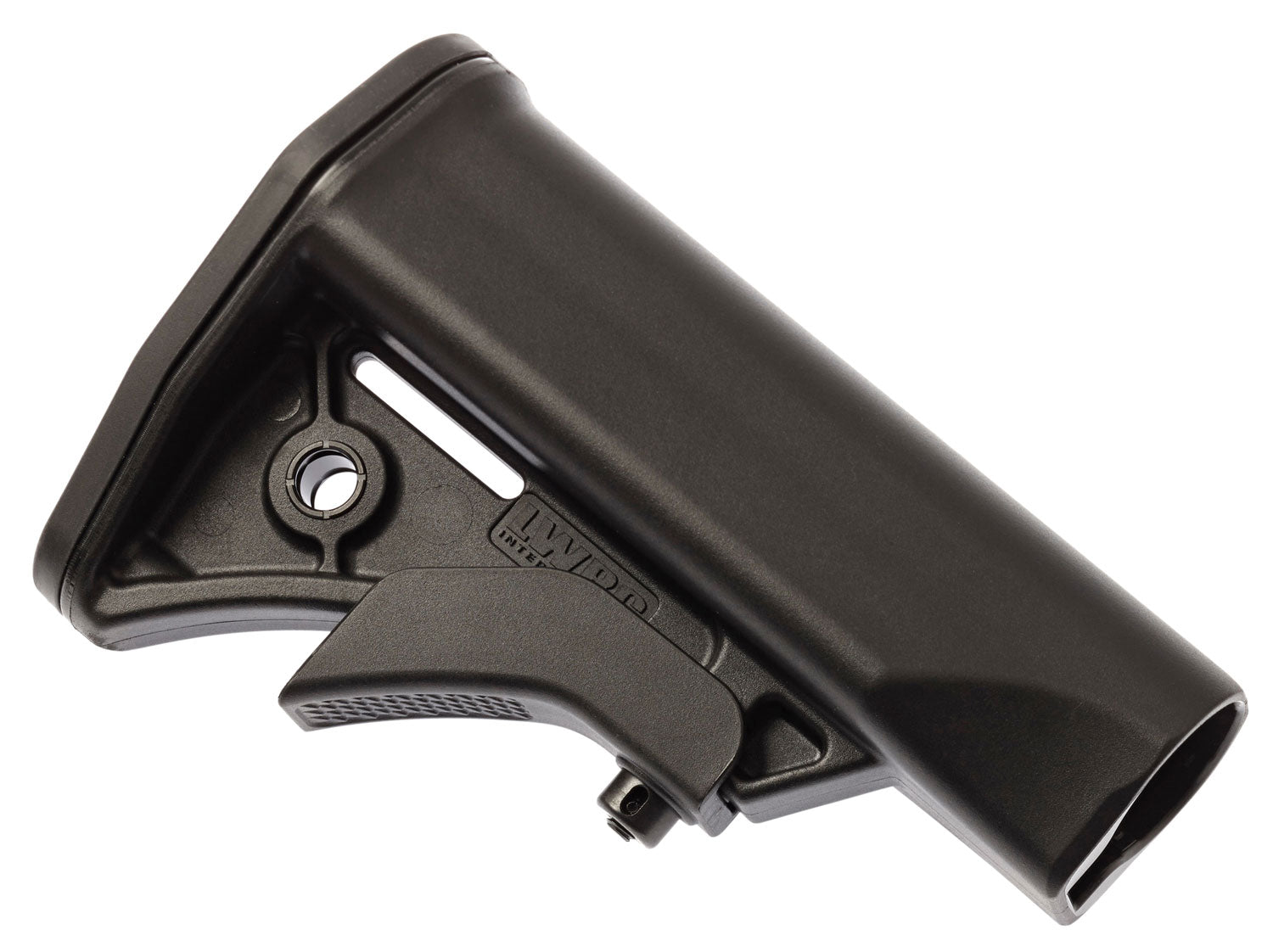LWRC 2000124A01 Adjustable Compact Stock Black Synthetic Mil-Spec AR-15/M16