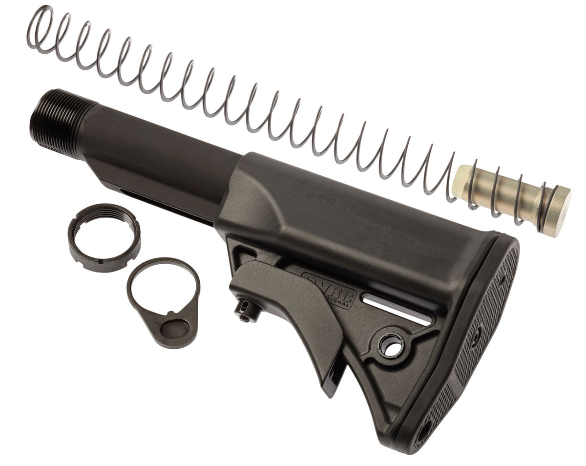 LWRC International 2000092A01 Ultra Compact AR-15/M16 Stock System Black Synthetic