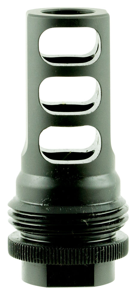 SilencerCo AC1557 ASR 3-Port Muzzle Brake 458 Cal Black Steel 5/8"x32 tpi