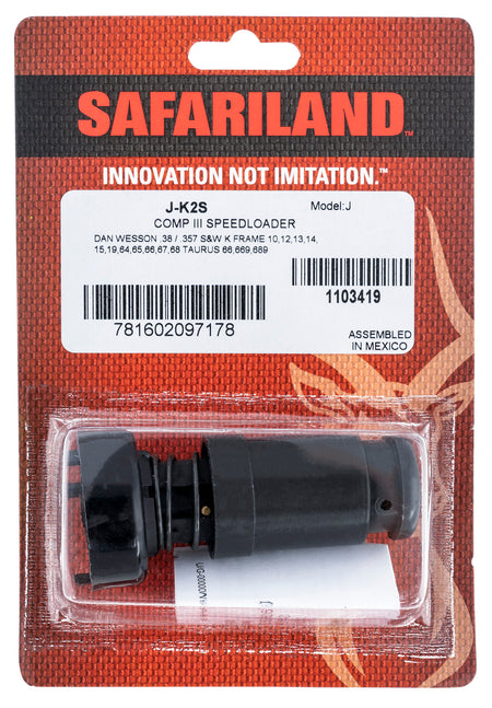 Safariland JK2S Comp III 6rd Spring-Action .38 Special/357 Mag Speedloader S&W/Dan Wesson