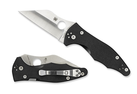 Spyderco C85GP2 Yojimbo 2 3.20" Folding Wharncliffe Plain Satin CPM S30V SS Blade, Black Textured G10 Handle